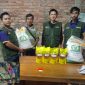 Pemdes Mekarjaya Sukabumi Salurkan Bantuan Beras dan Minyak Goreng kepada 300 KPM